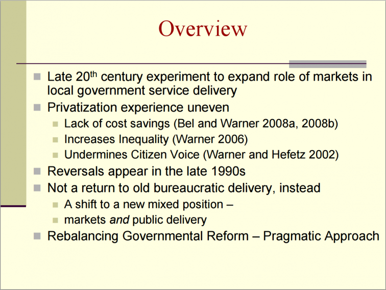 2008 Nov Warner Reversing Privatization2